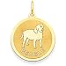 beagle17 - 14k BEagle Disc Charm