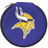 Our NFL Football Minnesota Vikings Neoprene CD/Blue Ray/DVD Zippered Cases Feature The Team Logo And Fit 12 discs.