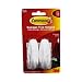 Command Medium Designer Hooks, White, 2-Hook