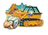kids and infants educational toys item: Bulldozer Giant Shaped Floor Puzzle