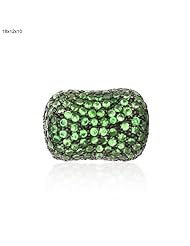 Tsavorite Peanut Shape Bead Finding Sterling Silver Antique Style Jewelry
