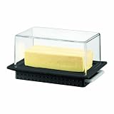 Bodum - 11141-01 - Bistro - Beurrier avec Couvercle - 17 X 12 cm - Noir