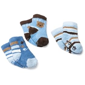 Carter's 3-Pack Knit-In Design Chenille Comfy Fit Socks