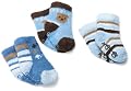 Carter's 3 Pack Boys Knit-In Design Chenille Comfy Fit Socks - Blue, 0-3 Months