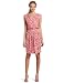 AK Anne Klein Women's Petite Tonal Printed Matte Dress, Blush Multi, Petite Medium