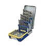 Irwin Industrial Tools 3018002B Cobalt M-42 Metal Index Drill Bit Set with Case, 29-Piece