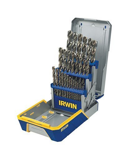 Irwin Industrial Tools 3018002B Cobalt M-42 Metal Index Drill Bit Set with Case, 29-Piece