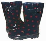 Toddler Girls & Girls Youth Ladybug Rubber Rain Boots