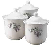 Pfaltzgraff Grapevine 3-Piece Sealed Canister Set