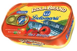 Mackerel Salad Izola Brand, 4.4oz (125g) by Canned Foods