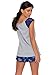 VENTELAN Women Long Sleeve Heart Printed Sleepwear Korean Fashion Pajamas Set, M(US Size:8-10), Blue