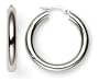 14k White Gold Hoop Earrings