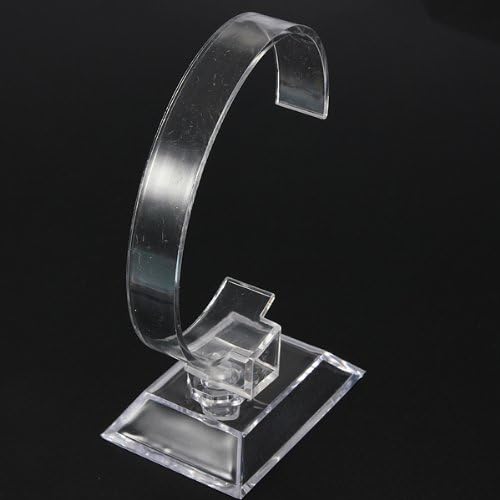 Clear Plastic Jewellery Bracelet Watch Display Show Stand Holder