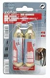 Zefal Bicycle Co2 Refill Cartridges, Threadless, 16G, Pkg of 2