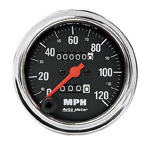 Auto Meter 2492 Traditional Chrome In-Dash Speedometer