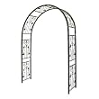 Austram Vintage Zinc-Plated Steel Arbor, Antique Green - 60" x 16" x 88"