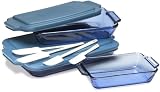Anchor Hocking 11 Piece Impressions Cobalt Blue Set