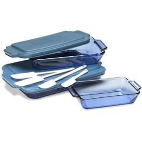Click here to buy Anchor Hocking 11 Piece Impressions Cobalt Blue Set by Anchor Hocking.