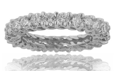 4.50 ct. TW Round Diamond Eternity Band in 14k Lucida Style