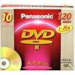 Panasonic LM RF120MU10 - 10 x DVD-R - 4.7 GB ( 120min ) 8x - slim jewel case - storage media