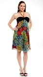The Silk Blossom Floral Print Halter Dress