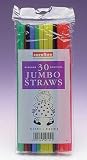 Jumbo Flexi Straws PK30 multi-colour