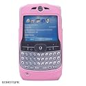 Motorola Q PDA Pink Neoprene Case Cover with Detachable Ratcheting Belt Clip - Bundled with 12V Rapid Car Charger
