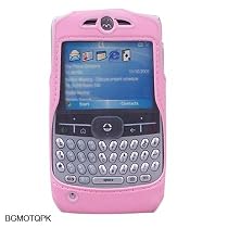 Motorola Q PDA Pink Neoprene Case Cover with Detachable Ratcheting Belt Clip - Bundled with 12V Rapid Car Charger