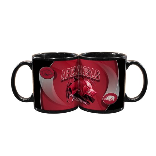 NCAA Arkansas Razorbacks 2 Pack 11oz Black Searle Mug