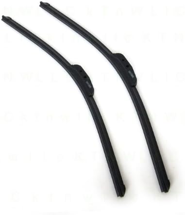 A Set of 2 U/J Hook Type Bracketless Driver and Passenger Side Windshield Wiper Blades - Jeep Grand Cherokee 93-98