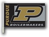Purdue Boilermakers Car Flag w Wall Brackett