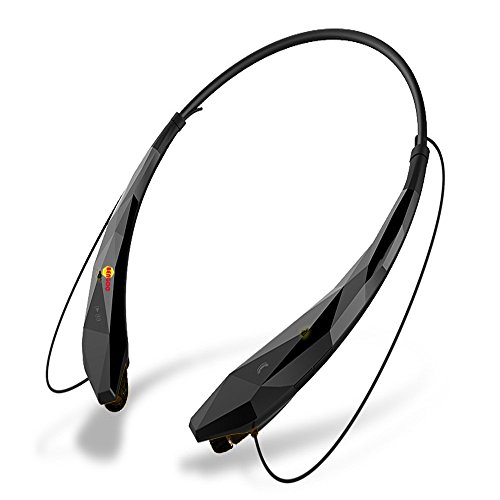 Bluetooth Headset Headphones Earphone, Bengoo Wireless Hands-free Headset with Microphone for Apple iPhone iPad iPod Samsung Android Smart Phones And Other Bluetooth Device-Black