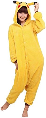 WOWcosplay Unisex Adult Cosplay Costume Animal Pikachu Medium
