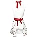 Wrapables Adjustable Flirty Hostess Apron, Sweet Cherries