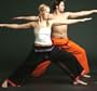 Unisex Indian Wrap Pants - Black-Pink