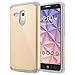 Alcatel One Touch Fierce XL Case, RANZ Grey with Gold Hard Impact Dual Layer Shockproof Bumper Case For Alcatel One Touch Fierce XL (5054N)