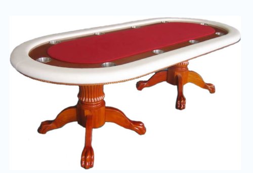 Tables Deluxe Vegas - Table - Table de Poker Deluxe Vegas Rouge Blanche