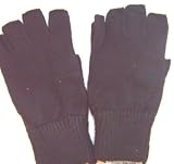 1 pair Ladies black Fingerless Gloves
