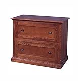 IMAGE OF Mission Style Two Drawer Lateral File Coffee Alder Finish