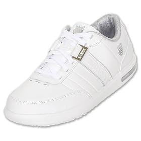 K-SWISS Advance Jewel Mens Casual Shoe, White Silver by K-Swiss