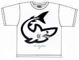 Children's White T-Shirt With Printed Shark