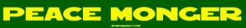 PEACE MONGER Bumper Sticker