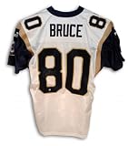 Isaac Bruce Autographed/Hand Signed St. Louis Rams White Puma Authentic Jersey