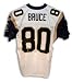 Isaac Bruce Autographed/Hand Signed St. Louis Rams White Puma Authentic Jersey