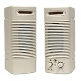 2-Piece Amplified MultiMedia Speaker System (Beige)