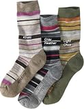 Woolrich Womens Merino Wool Blend Stripe Socks