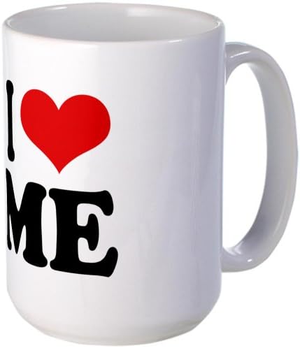 CafePress - I Love Me Large Mug - Coffee Mug, Large 15 oz. White Coffee Cup