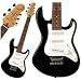 Musical Instruments : Dean Playmate Avalanche Junior 3/4 Size Solid Body Electric Guitar Classic Black