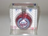 MINNESOTA TWINS (2 5/8 In Diameter) Color Filled Glass CHRISTMAS ORNAMENT