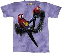 Scarlet Macaws T-shirt 100% Cotton TEENS and ADULTS Short Sleeve Shirt